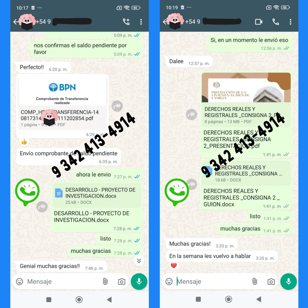 Referencia de cliente de Trabajos Helper